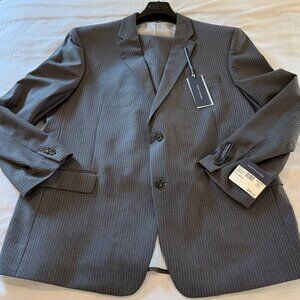 Tommy Hilfiger Suit Charcoal Pinstripe 2 Piece Men’s Size 48R Jacket